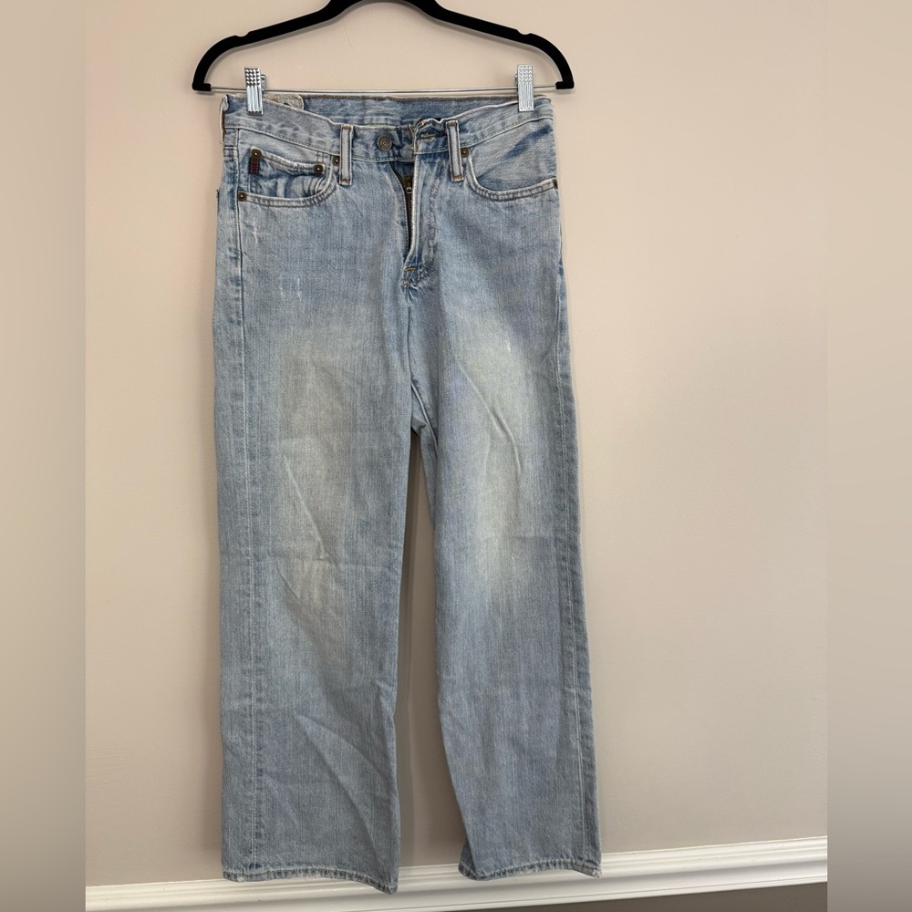 Abercrombie Kids 1892 Vintage Faded Distressed Y2K Boys 14 Slim Lowrise Bootcut
